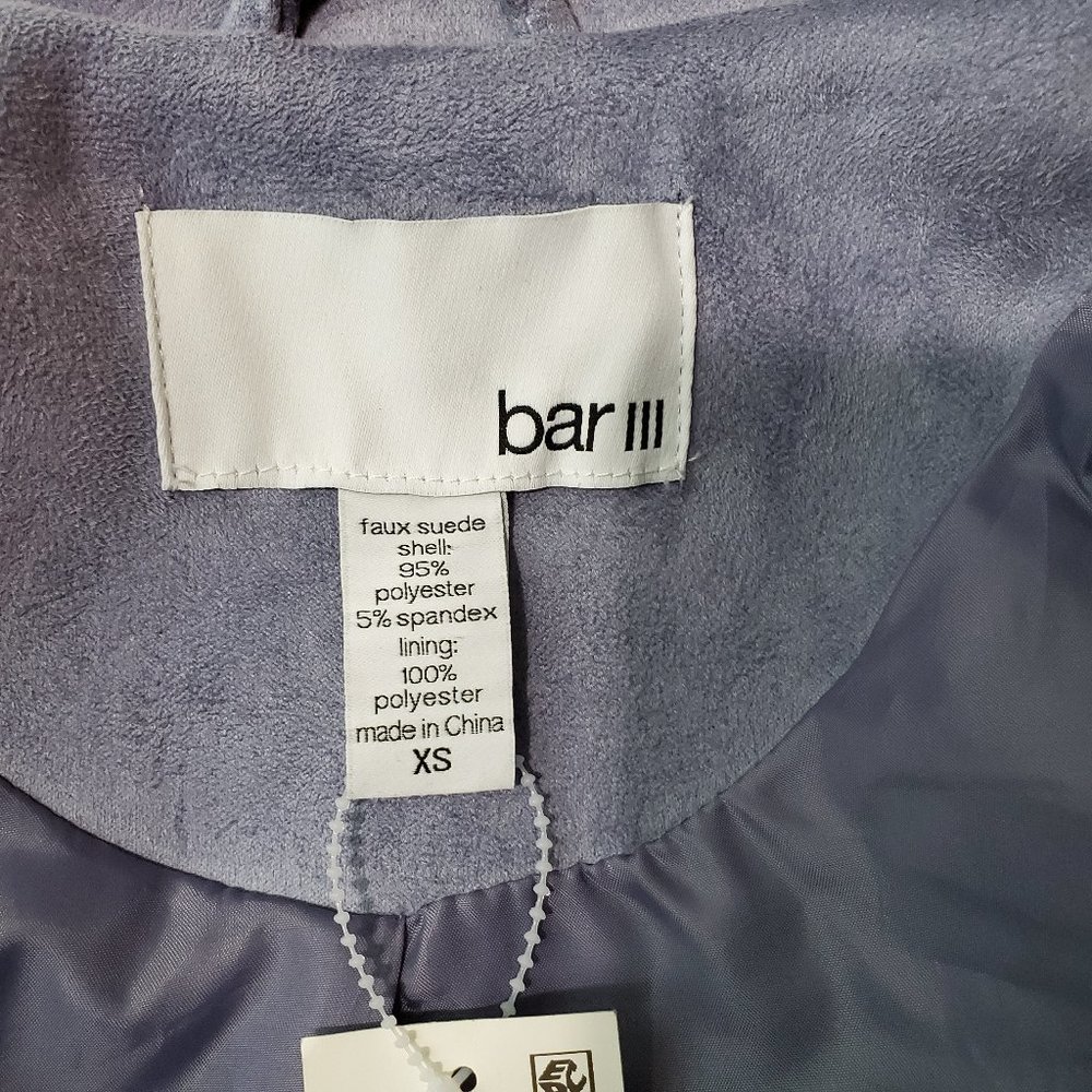 BAR III FAUX SUEDE MOTO JACKET - Picture 8 of 9